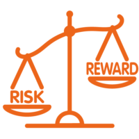 Q Risk Reward weegschaal
