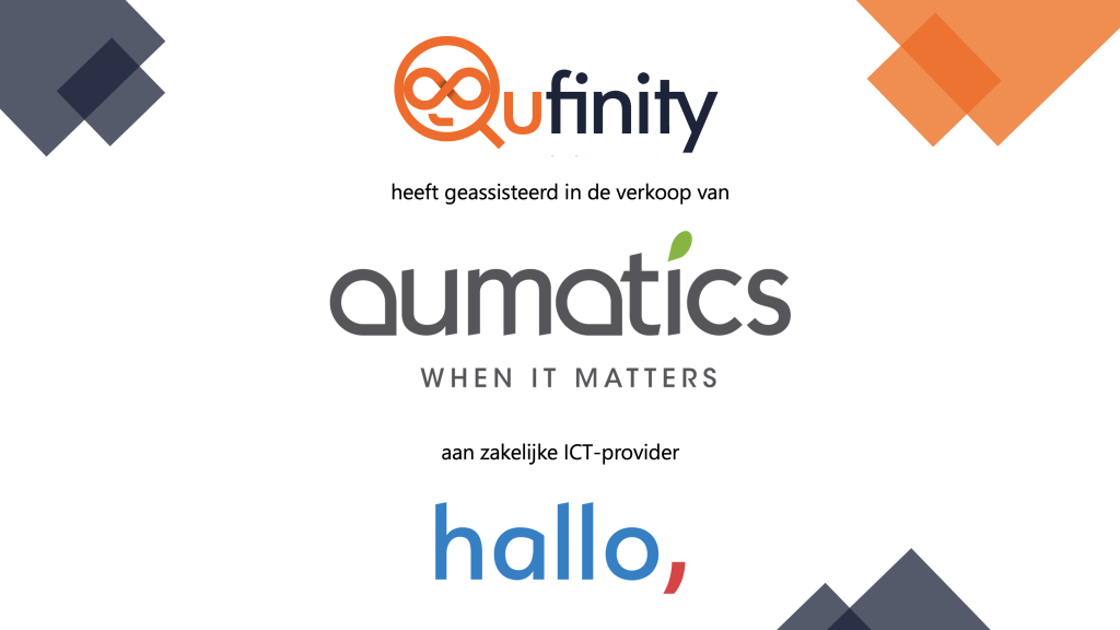 Qufinity overname Aumatics verkoop aan Hallo ICT