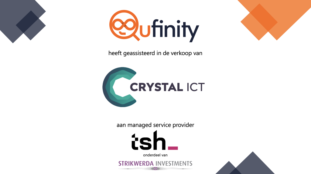Qufinity Crystal ICT verkoop aan TSH Strikwerda Investments M&A Deal
