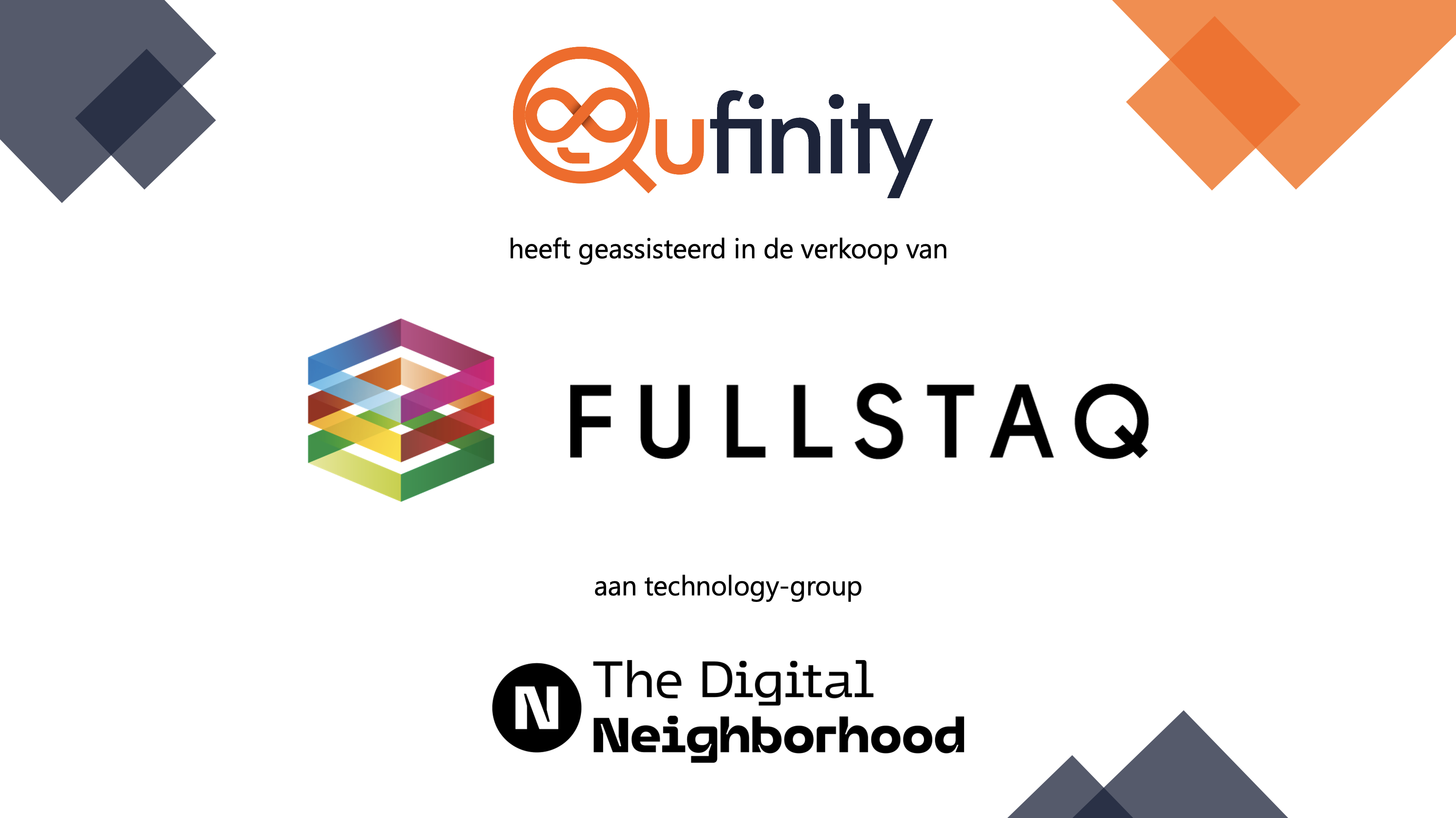 Qufinity Fullstaq verkoop aan The Digital Neighborhood M&A Deal