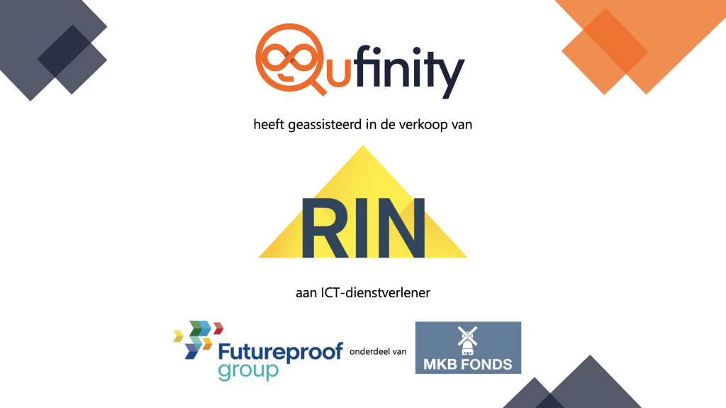 Qufinity RIN verkoop aan Futureproof Group MKB Fonds M&A Deal